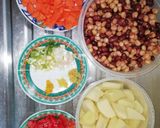 A picture of step 1 of Githeri.