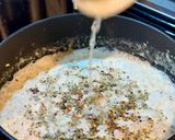 A picture of step 7 of Cacio E Pepe Ravioli in Lemon 🍋 Garlic 🧄 Cream Sauce with Roasted Sweet Peppers 🌶️ ( my Italian C.