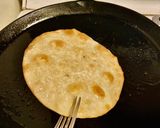 A picture of step 3 of Chorizo potato tostadas.
