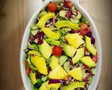 صورة لخطوة 2 من وصفة سلطه الوان الربيع المنعشه🥗🥗🍃👏