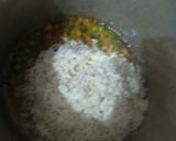 A picture of step 3 of Veg Pulao.