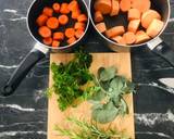 Butterflied Rosemary+Sage Roast Chicken And Cajun Season+Thyme Roasted Sweet Potatoes recipe step 1 photo