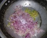 A picture of step 2 of Guvaar vaidu bhaji with dahi tikhari.