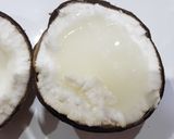 Hình bước làm 1 của món Sinh tố dừa sáp cà phê