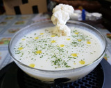 Foto del paso 3 de la receta: Crema de coliflor con leche de coco # emplatado
