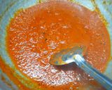 A picture of step 3 of Kashmiri chilly garlic chutney.