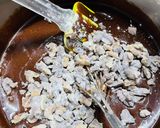 A picture of step 3 of Eggless Walnut Brownie Cake.