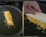 A picture of step 7 of Classic Cheesy Shredded Meat Burrito with Homemade Creamy Chipotle Sauce.