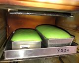Foto langkah ke 6 dari resep Ogura Pandan Lembut Moist Cake Anti Gagal.