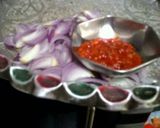 A picture of step 4 of Paneer Schzewan and Schzewan Rice 🍚.