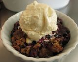 A picture of step 7 of Easy Berry Crumble/ Crisp/ Cobbler-Type Thing with Cereal Streusel Topping.