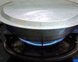 A picture of step 5 of Suji cake.