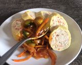 Foto langkah ke 30 dari resep Rollade Ayam dengan Saus Asam Manis | Yue’s Kitchen | “Our Channel”.