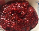 A picture of step 3 of Raspberry chia not-jam - vegan.