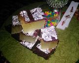 A picture of step 6 of Petha chocolate barfi.