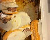 A picture of step 3 of French Onion meatball subs.