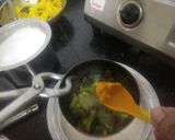 A picture of step 7 of Fafada-Kadhi with Grated Raw Papaya.