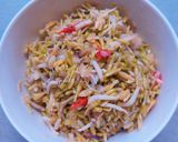 Foto langkah ke 5 dari resep Tumis Bunga Pepaya Teri Medan.