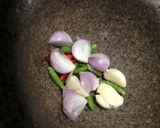 รูปขั้นตอนการทำที่ 1 ของ น้ำพริกกะปิไข่เค็ม