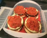 Foto del paso 6 de la receta: Moussaka de berenjena, patata y boloñesa vegetariana en estuche Lékué