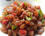 Foto langkah ke 5 dari resep Oseng Kikil Pedas.