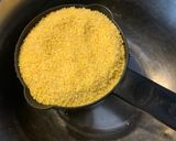 A picture of step 1 of Broken Wheat corn bread.
