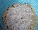 A picture of step 5 of Chicken Achari Wraps.