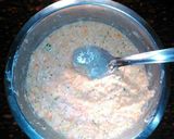 A picture of step 1 of Rava Appe.