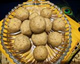 A picture of step 6 of Magaj Ladoo (Wheat flour ladoos).