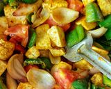 কড়াই পনির(Kadhai paneer recipe in Bengali) রেসিপির ধাপ 5 ছবি