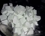 A picture of step 1 of Chhena murki.