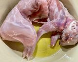 A picture of step 3 of Rabbit Stifado.