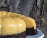 Foto langkah ke 2 dari resep Pudding Labu Lapis Coklat.