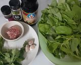 รูปขั้นตอนการทำที่ 1 ของ "แกงจืดผักโขม" Amaranth Soup with Minced Pork🌿🥣