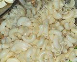 A picture of step 5 of Chifferi -continental dinner in my Desi videsi mix style.