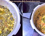A picture of step 6 of PALAK DAL (Spinach Dal/Palakoora Pappu).