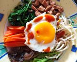 Foto langkah ke 12 dari resep Nasi Campur Korea Bibimbap saus gochujang.