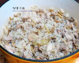 新手人妻不敗料理-麻油雞腿菇菇飯的食譜步驟7照片
