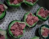 Foto langkah ke 7 dari resep Bolu kukus Semangka #nogagal.