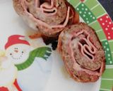 A picture of step 6 of Baked Beef and Pork Meatloaf Roll.