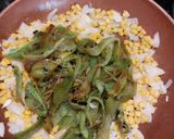 Foto del paso 6 de la receta: Rajas con elotes y arroz con queso y crema