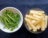 A picture of step 1 of French Beans Fry.