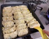 A picture of step 8 of Halal Japanese Gyoza for my friend.