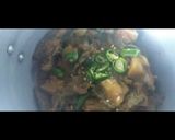 A picture of step 7 of Aloo baigan.