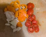 A picture of step 1 of Chicken rocket salad with sweet chilli dressing.