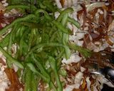 A picture of step 2 of Spring roll filling.