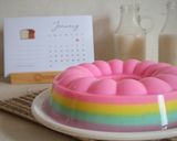 Foto langkah ke 10 dari resep Puding Susu Rainbow.