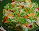 Foto langkah ke 3 dari resep Tumis Buncis Wortel Kol Sosis.
