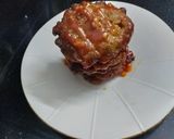 A picture of step 8 of Kachay Qeema k kabab.
