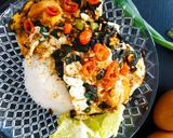 Foto langkah ke 5 dari resep Telor ceplok saus inggris kekinian.